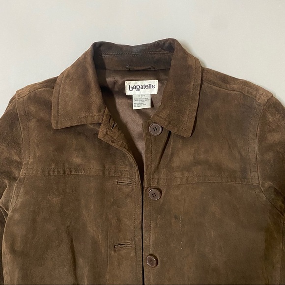 VINTAGE BAGATELLE Suede Brown Leather jacket - Picture 7 of 7